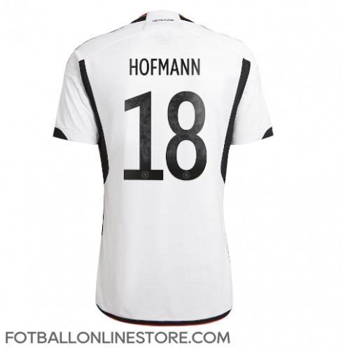 Billige Tyskland Jonas Hofmann #18 Hjemmetrøye VM 2022 Kortermet